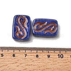 Perles en porcelaine manuelles&nbsp;PORC-K010-02G