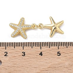 Ottone micro spianare pendenti zirconi&nbsp;KK-Z143-01G-01