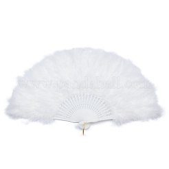 Conception de bâtons de ventilateur en plumes en pvc&nbsp;PW-WGD3E4F-01