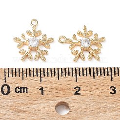 Charms de vidrio de latón&nbsp;KK-G474-06G