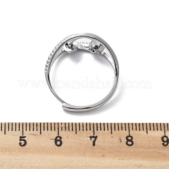 Drehbare Fingermanschettenringe für Damen&nbsp;RJEW-S402-01P