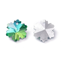 Breloques en verre à facettes galvanoplastie&nbsp;GLAA-TAC0001-04