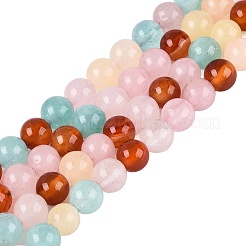Natur Multi-Color-Achat Perlen Stränge&nbsp;G-Q606-42B-A01