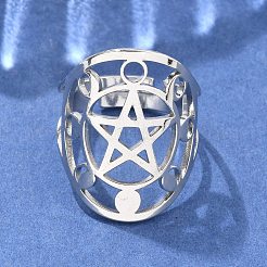 Anelli regolabili in acciaio inossidabile 304 anti-ossidazione&nbsp;RJEW-P080-01P