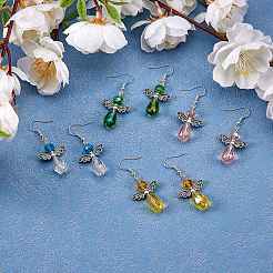 Kit de fabricación de aretes de cuentas facetadas de diy&nbsp;DIY-SZ0007-70