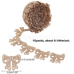 10 mètre de bordure en dentelle brodée métallique dorée&nbsp;OCOR-AR0001-21