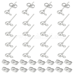20 Stück Kugel-Ohrstecker aus Eisen&nbsp;STAS-LP0001-67