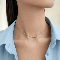 S925 Sterling Silber Schmuckset Ohrringe und Halskette stilvoll elegant vielseitig für Anlässe&nbsp;SA5637-4
