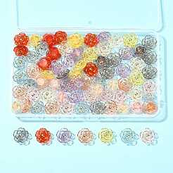80 Stück 8 Farben Plastikperlen&nbsp;KY-FS0001-46
