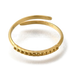Componentes de anillo ajustable de acero inoxidable 304 con recubrimiento iónico (IP)&nbsp;RJEW-U017-17G
