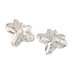Orecchini a bottone in ferro con fiori&nbsp;LS-EJEW-L096-007P