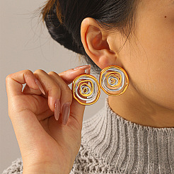 Boucles d'oreilles à tige en acier inoxydable 304 pour femmes&nbsp;WG388DD-01