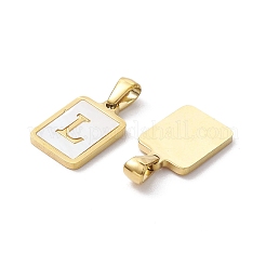 Ionenplattierung (IP) 304 Edelstahl Pavé Muschel Anhänger&nbsp;STAS-G327-01G-L