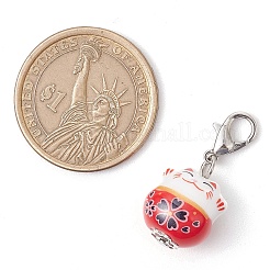 Decorazioni pendenti maneki neko in porcellana fatte a mano&nbsp;HJEW-JM02687