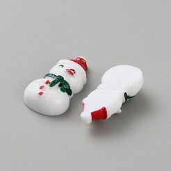 Cabujones decodificados de resina opaca navideña&nbsp;DIY-WH0430-833A