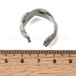 Offene Manschettenringe aus Messing für Damen&nbsp;RJEW-F215-11P