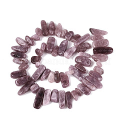 Brins de perles de quartz naturel teint&nbsp;G-Q606-24A-06