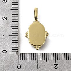 Colgante micropavé cubic zirconia de latón&nbsp;KK-S523-019G-A