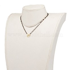 Collane di perline di vetro rondelle sfaccettate&nbsp;NJEW-JN03287