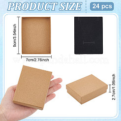 24 Stück Schmuckset-Boxen aus Kraftpapierkarton&nbsp;CBOX-BC0001-50