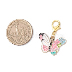 3 pz 3 stili lega smaltata decorazione pendente fiore per ornamenti borsa&nbsp;HJEW-JM03916