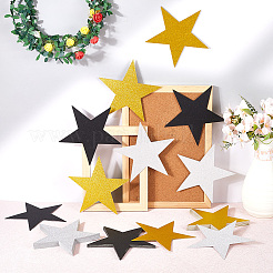 80 Stück Papier-Glitzerstern-Wanddekoration&nbsp;AJEW-SP0001-13