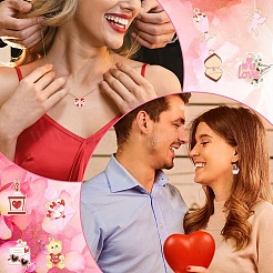 Pendenti smaltati in lega di San Valentino da 20 pz 10 stili&nbsp;ENAM-YW0008-67