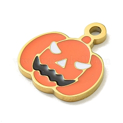Dijes de acero inoxidable 304 esmaltados con revestimiento iónico (IP) para Halloween&nbsp;STAS-M011-03G