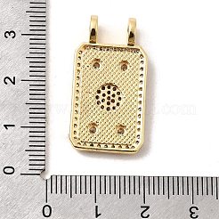 Colgante micropavé cubic zirconia de latón&nbsp;KK-A266-29G
