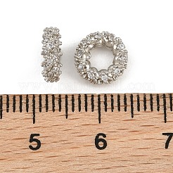 Messing Micro Pave klare Zirkonia Perlen&nbsp;CU-CBA6A75-27P