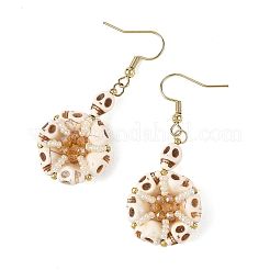Boucles d'oreilles pendantes en turquoise synthétique teintée pour femmes&nbsp;EJEW-MZ00778