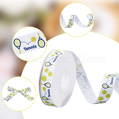 25 Yards bedrucktes Polyester-Ripsband mit Sportballmotiv&nbsp;OCOR-WH20002-03A-04