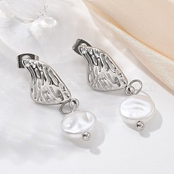 Orecchini pendenti in acciaio inossidabile 304&nbsp;LS-EJEW-L287-068P