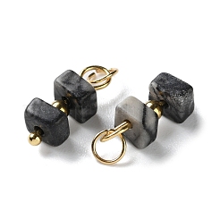 Pendenti con perline cubiche in pietra naturale&nbsp;STAS-C120-02G-01