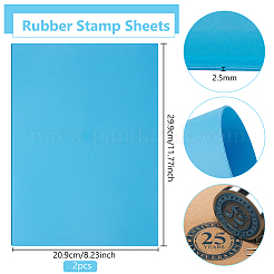 Foglio per timbri in gomma sintetica&nbsp;DIY-WH0320-74