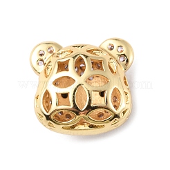 Perles de zircone cubique micro pave en Laiton&nbsp;KK-P233-11G