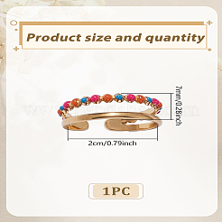 1 bague de manchette en acier inoxydable 304 émaillé&nbsp;RJEW-LP0005-02