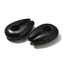 Ohrstöpsel aus natürlichem Obsidian&nbsp;G-I359-13D-03
