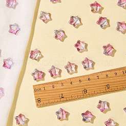 100 perles de verre artisanales de couleur dégradée&nbsp;DIY-SZ0010-51F