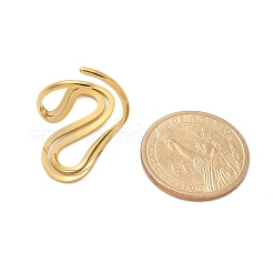 Offene Manschettenringe aus 304er Edelstahl in S-Form für Damen&nbsp;RJEW-Z077-01G-06