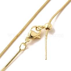 Cadena de serpiente redonda de latón chapado en rack de 1 mm&nbsp;MAK-L044-50G