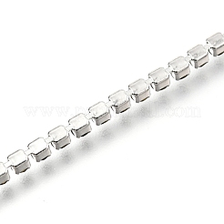 Bracelets à chaîne en acier inoxydable 304 avec strass&nbsp;AJEW-B004-01A