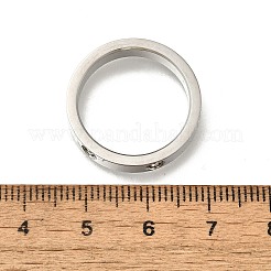 Anelli da dito in acciaio inossidabile 304 con strass di cristallo per donna&nbsp;RJEW-B120-02P