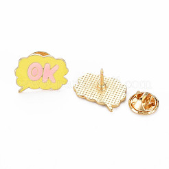 Palabra ok pin de esmalte&nbsp;PALLOY-S132-292