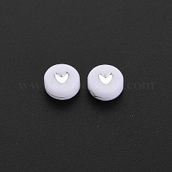 Perles acryliques plaquées&nbsp;X-PACR-R242-02