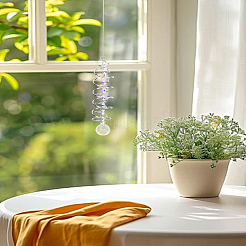 Achteckige und runde rotierende Sonnenfänger aus Legierungsglas&nbsp;HJEW-WH0001-31P-01