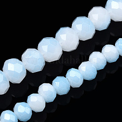 Zweifarbige Glasperlenstränge aus Jadeimitat&nbsp;LS-GLAA-T033-01C-06