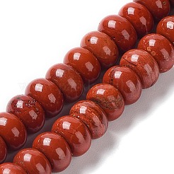 Natürliche rote Jaspis Perlen Stränge&nbsp;G-F347-8x5mm-01
