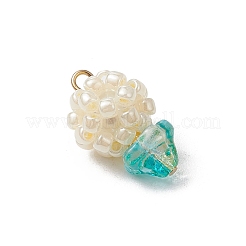 Pendenti con perline di semi di vetro&nbsp;PALLOY-MZ00593-01