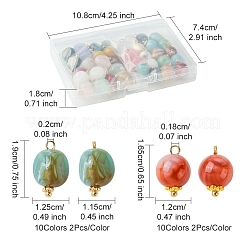 38 stücke 19 farben acryl anhänger&nbsp;MACR-FS0001-80
